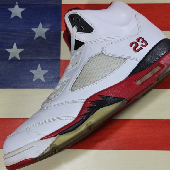 Jordan Other - Nike Jordan V 5 Fire Red White [136027-120] sz 11